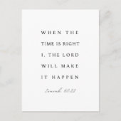Isaiah 60:22 When the Time is Right ポストカード (正面)
