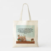 Isaiah 61:11 Bible Verse Spring Garden トートバッグ (裏面)