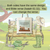 Isaiah 61:11 Bible Verse Spring Garden トートバッグ