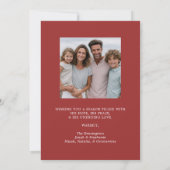 Isaiah 9クリスマスバイブル聖句ホリデー写真 シーズンカード (裏面)