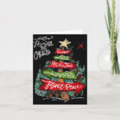 Isaiah 9_6 And He Will Be Called Jesus Christmas C カード (正面)