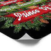 Isaiah 9_6 And He Will Be Called Jesus Xmas Tree C ポスター (角)