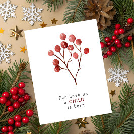 Isaiah 9:6 Christmas Greeting Card シーズンカード