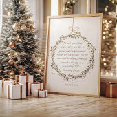 Isaiah 9:6 For Unto Us A Child Christmas Christian ポスター