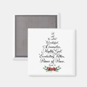 Isaiah 9:6 He will be called wonderful マグネット (正面/裏面)