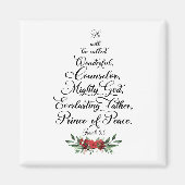 Isaiah 9:6 He will be called wonderful マグネット (正面)