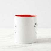 Isaiah、Boy Personalization Name Definition ツートーンマグカップ (中央)