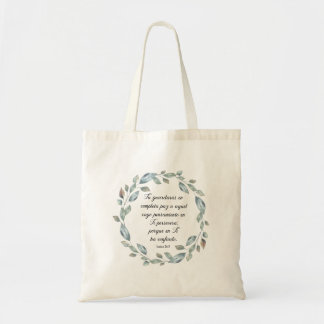 Isaias 26, spanish bible verse Tote Bag トートバッグ