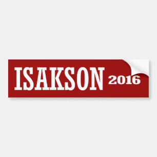 Isakson -ジョニーIsakson 2016年 バンパーステッカー