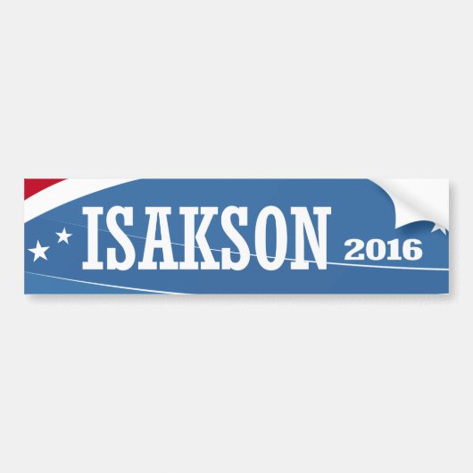 Isakson -ジョニーIsakson 2016年 バンパーステッカー (正面)