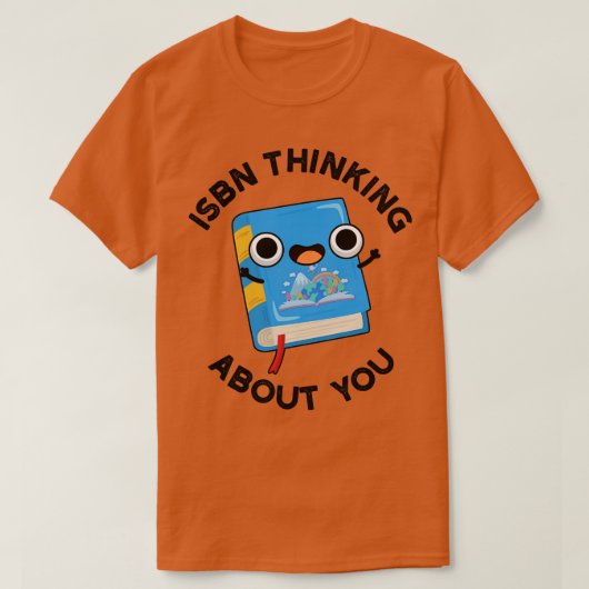 ISBNの考えAbout You Bookおもしろい Pun 1 Tシャツ (デザイン正面)