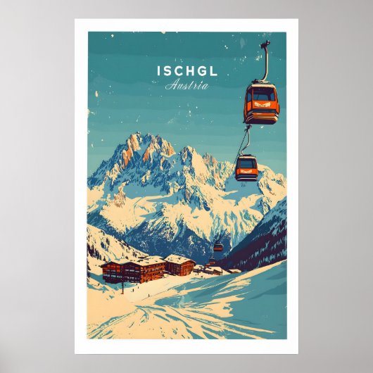 Ischgl Ski Print 1 ポスター (正面)