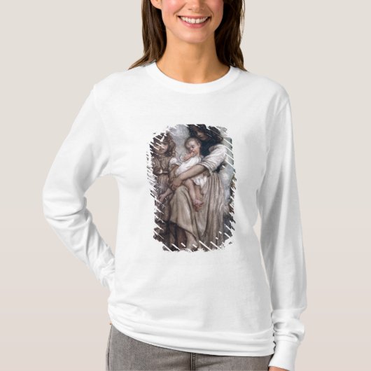 Ischiaの若い女の子 Tシャツ (正面)