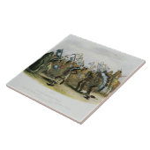 Ischoha-KakoschochataのMandanのインディアンのダンス タイル (側面)