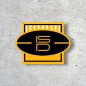 ISDブラック&金ゴールドサッカーTシャツ Tシャツ