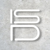 ISDメンズロゴ型スウェットシャツフード付きスウェットシャツ パーカ