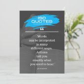 ISD引用文操作 招待状 (スタンド正面)