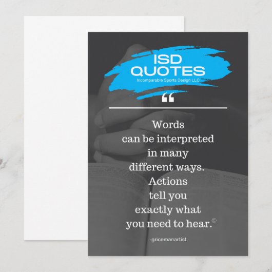 ISD引用文操作 招待状 (正面/裏面)