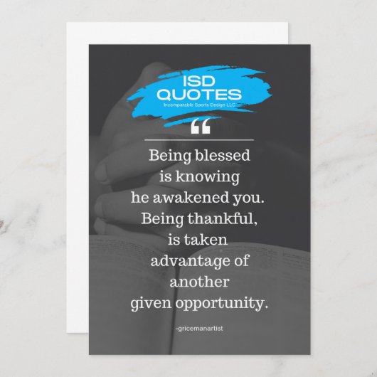 ISD引用文 招待状 (正面/裏面)