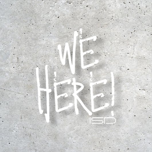 ISD、ここにTシャツ Tシャツ