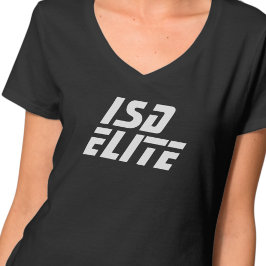 ISD エリート レディース ベーシック Vネック Tシャツ