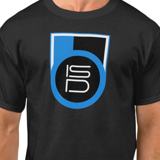 ISD ブラック ブルー ホワイト ストリートウェア アーバン Tシャツ