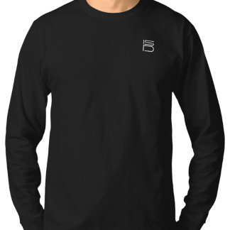 ISD ユニセックス 白 ロゴ ベーシック ロングスリーブTシャツ Tシャツ
