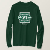 ISD 21 ユニセックス 長袖 ナンバーTシャツ Tシャツ (デザイン正面)