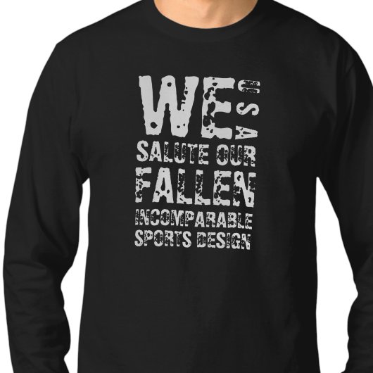 ISD We Salute Our Fallen 長袖Tシャツ Tシャツ