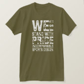 ISD We Stand With Pride ベーシックTシャツ Tシャツ (デザイン正面)