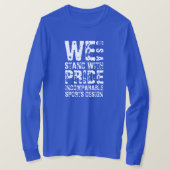 ISD We Stand With Pride USA ロンT Tシャツ (デザイン正面)