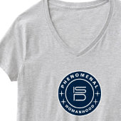 ISD Women's Phenomenal Womanhood V-Neck  Tシャツ