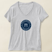 ISD Women's Phenomenal Womanhood V-Neck  Tシャツ (レイダウン)