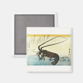 Iseebi & Ebi – クロウフィッシュ(とげのあるロブスター)とエビ マグネット (正面/裏面)