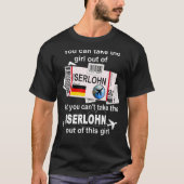 Iserlohn Boarding Pass Iserlohn Girl Iserlohn Tシャツ (正面)