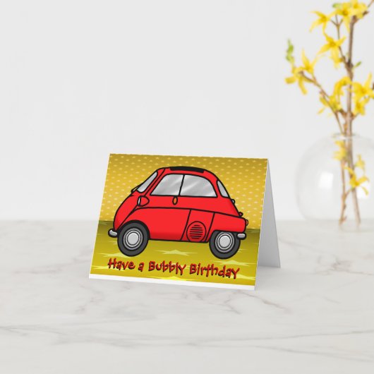 Isettaの誕生日 カード (黄色い花)