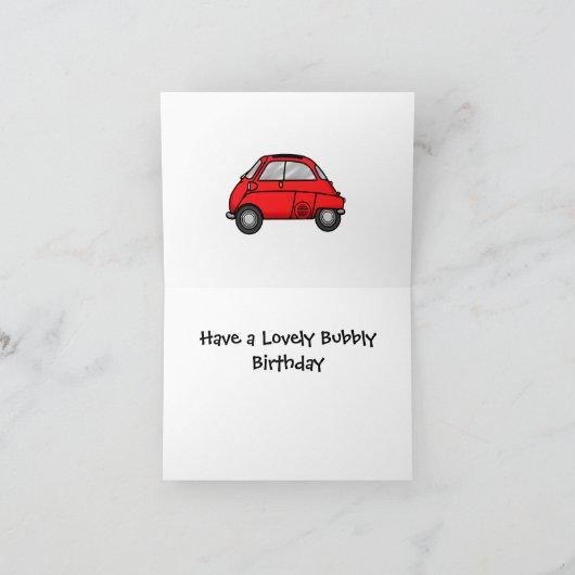 Isettaの誕生日 カード (内部)