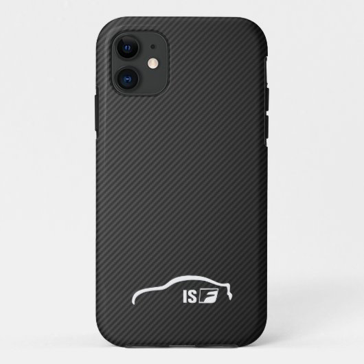 ISF白いブラシストロークロゴ Case-Mate iPhoneケース (裏面)