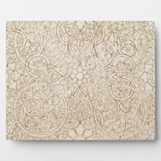 Isfahanのパールルームの天井デザイン フォトプラーク (正面)