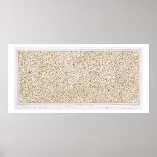 Isfahanのパールルームの天井デザイン ポスター (正面)