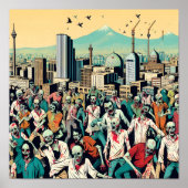 Isfahan with zombies - Persian (iran) design ポスター (正面)