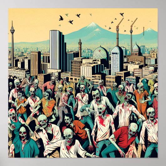 Isfahan with zombies - Persian (iran) design ポスター (正面)
