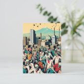 Isfahan with zombies - Persian (iran) design ポストカード (スタンド正面)