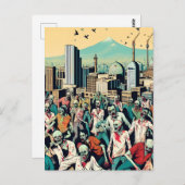 Isfahan with zombies - Persian (iran) design ポストカード (正面/裏面)