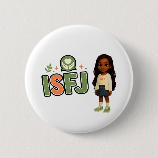 ISFJ — A Guardiã da Harmonia 缶バッジ (正面)
