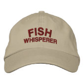 ish Whisperer Dad Hat - Custom Embroidered Cap 刺繍入りキャップ (正面)