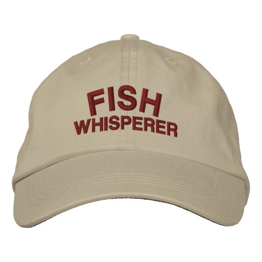 ish Whisperer Dad Hat - Custom Embroidered Cap 刺繍入りキャップ (正面)