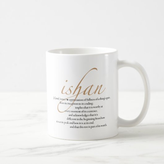 Ishanのマグ コーヒーマグカップ (右)