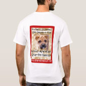 iShar-peiの救助 (メンズTシャツ) Tシャツ (裏面)