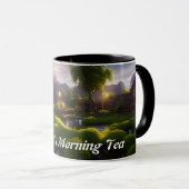 Isheeta's Morning Teaカスタマイズ可パーソナライズされた能 マグカップ (正面右)